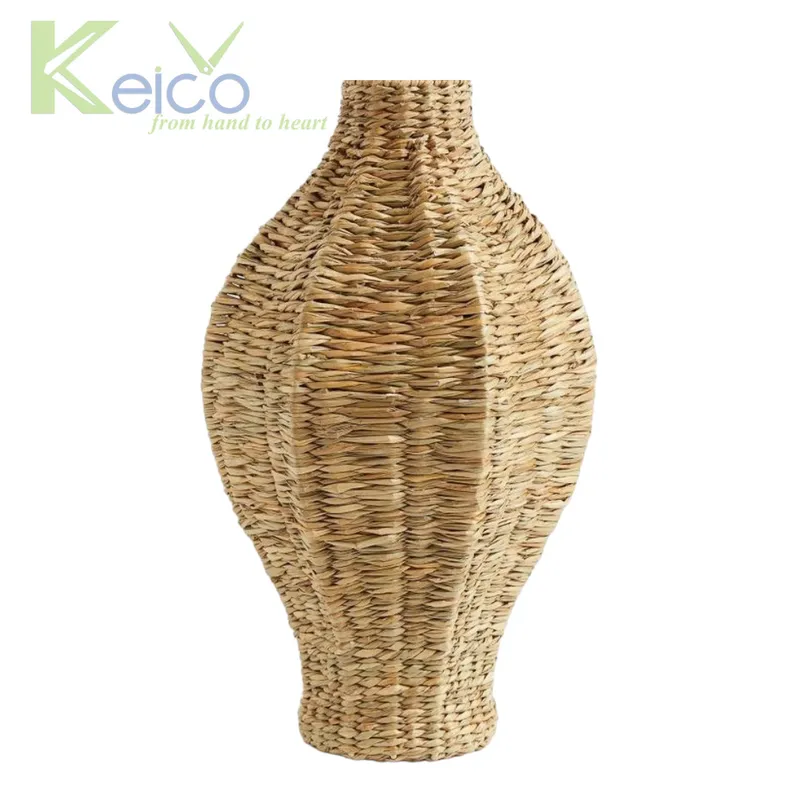 Rattan Export Bình hoa cỏ biển thủ công hình khế để trang trí - REX-8423150836