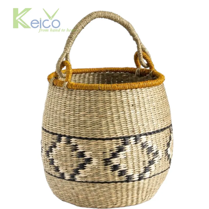 Rattan Export Cesto portaoggetti rustico in erba marina - REX-8423081022
