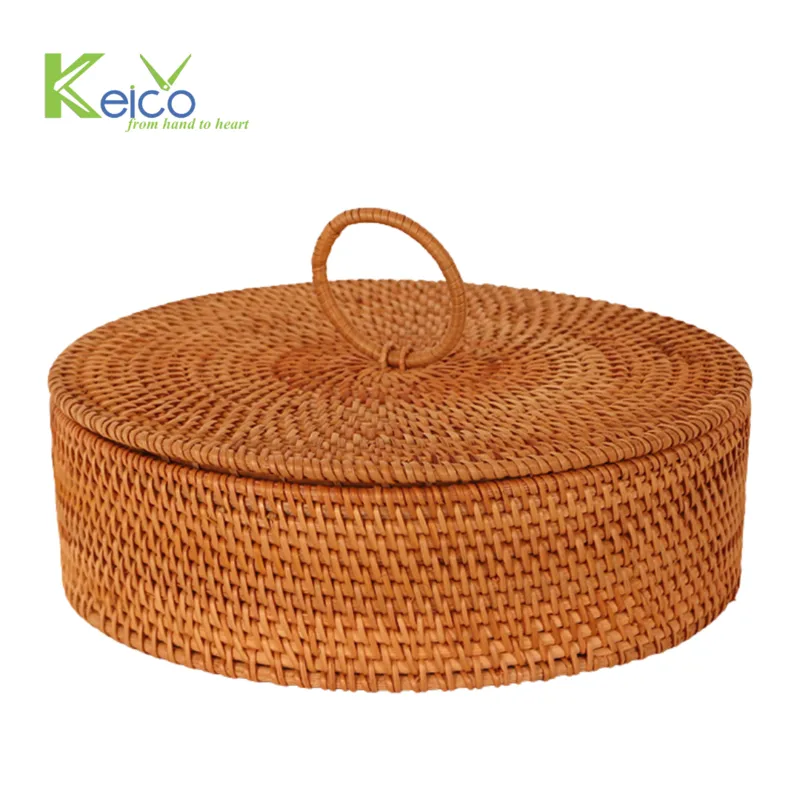 Rattan Export Cesto portaoggetti in rattan naturale all'ingrosso, prodotto in Vietnam - REX-8423072012