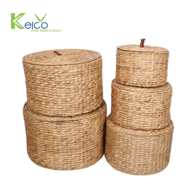 Rattan Export Giỏ đựng đồ lục bình tự nhiên bán sỉ sản xuất tại Việt Nam - REX-8423071918