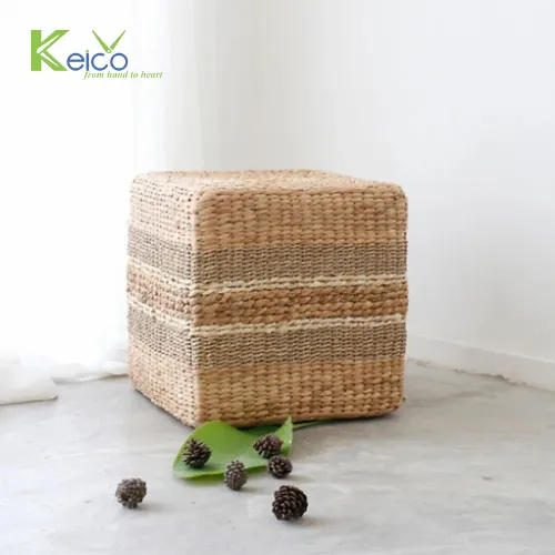 Rattan Export Rustikaler Strohpouf 45x45x45 cm für den Großhandel, hergestellt in Vietnam - REX-8423071923