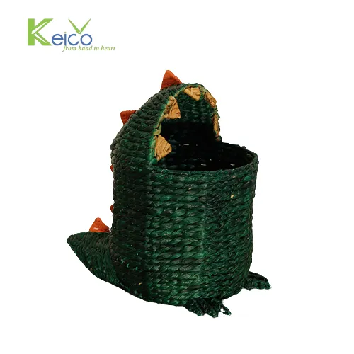 Rattan Export Cesta decorativa de jacinto de agua con forma de dinosaurio de alta calidad 30×47 cm, fabricada en Vietnam - REX-8423071346