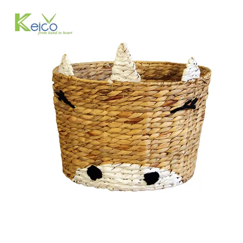 Rattan Export Dekorativer Wasserhyazinthen-Korb in Einhornform 40×40 cm, hergestellt in Vietnam - REX-8423071250