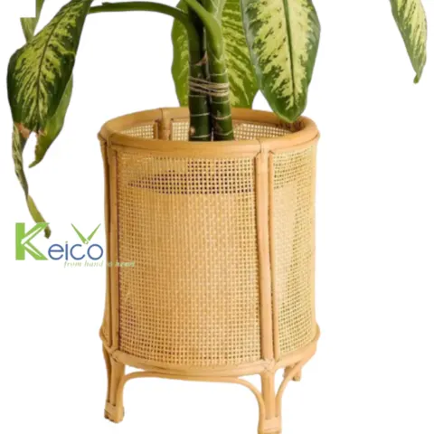 Rattan Export Wholesalers plant potholder made in Vietnam - REX-8423071103