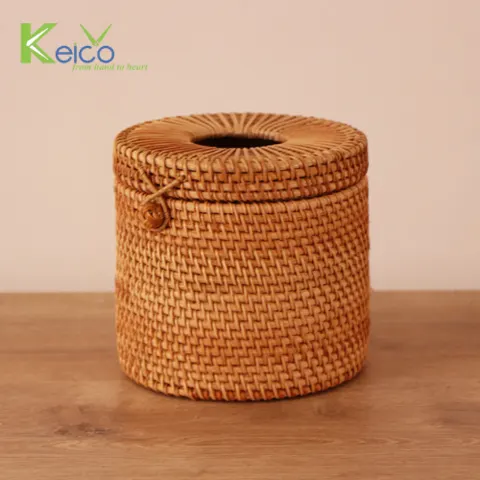 Rattan Export Wholesale rattan kitchen storage made 16×15 cm made in Vietnam - REX-8423070826