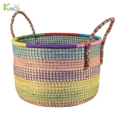 Rattan Export Hot selling decorative basket with multi color - REX-8423070337