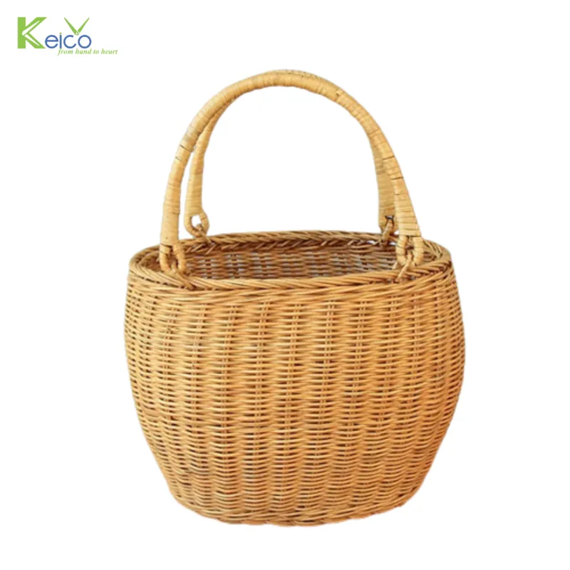 Rattan Export Dekorativer Aufbewahrungskorb für den Großhandel - REX-8423070132