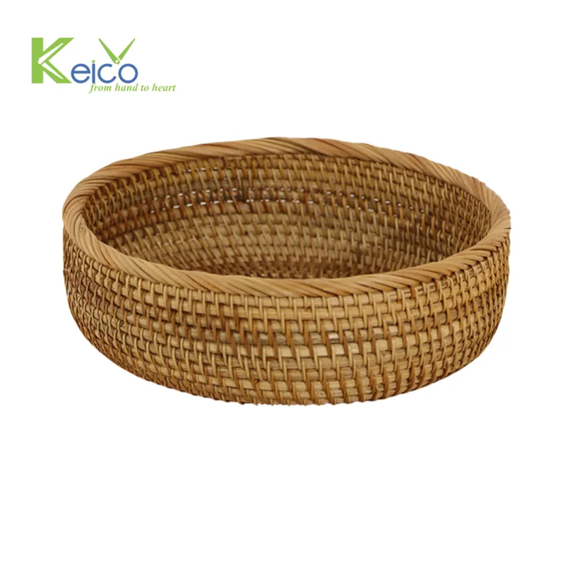 Rattan Export Cesta de almacenamiento decorativa de ratán, tamaño personalizable, fabricada en Vietnam - REX-8423063011