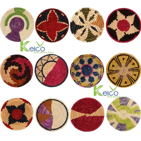 Rattan Export Customize size colorful/customize color seagrass wall decoration made in Vietnam - REX-8423063024