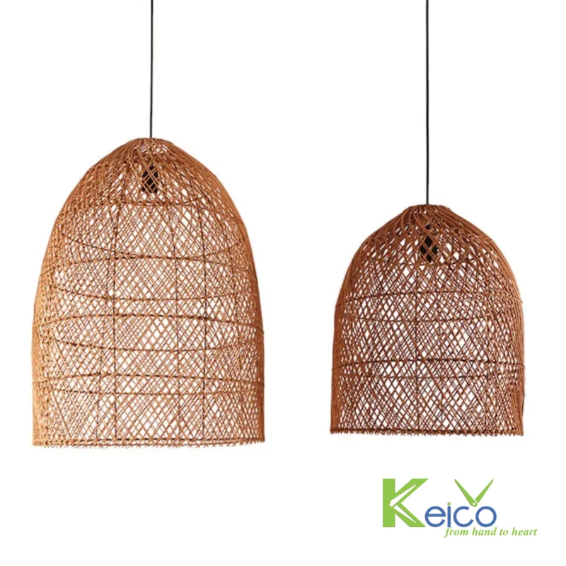 Rattan Export Đèn thả mây đan 50×70 40×50 cm - REX-8423062304