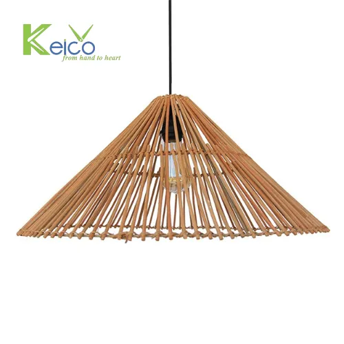 Rattan Export Vintage-Pendelleuchte 60×30 cm, hergestellt in Vietnam - REX-8423062002
