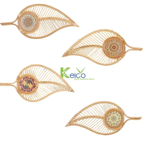 Rattan Export Eco friendly new design wall decoration 95 x 45 cm with customize pattern ceramic inside from Vietnam - REX-8423061921