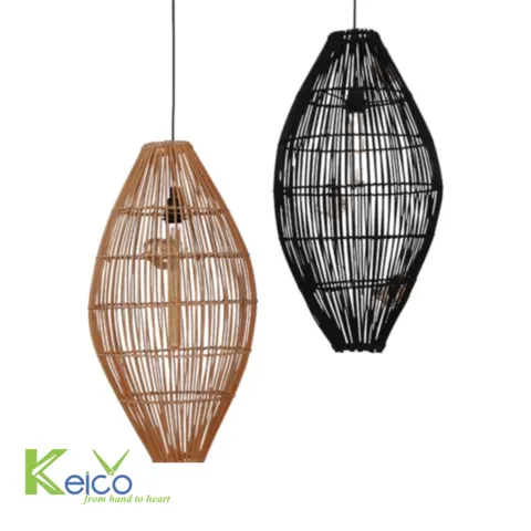 Rattan Export Rattan Oval Pendant Light 35×67 cm - REX-8423061704