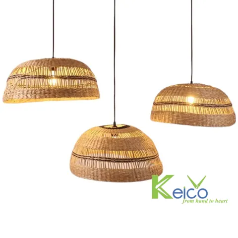 Rattan Export Seagrass Pendant Light 50x22cm - REX-8423061703