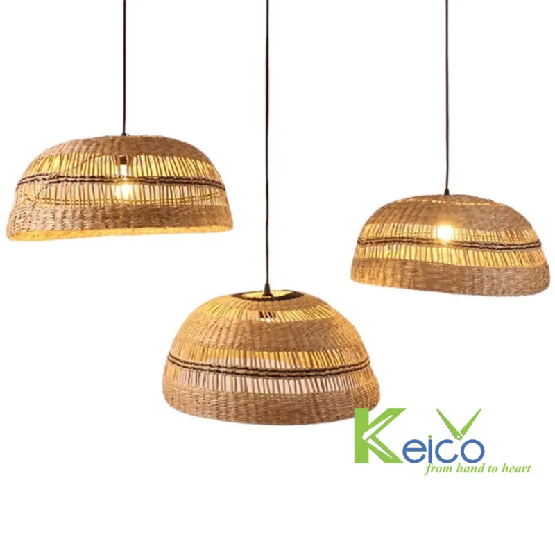 Rattan Export Seagrass Pendant Light 50x22cm - REX-8423061703
