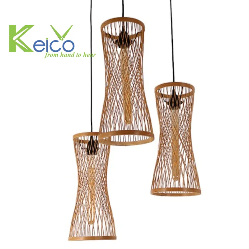 Rattan Export Lampada a sospensione con bacchette di bambù 18×40 cm - REX-8423061701
