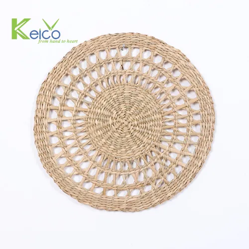 Rattan Export Decoración de pared de jacinto de agua de nuevo diseño 30 cm, fabricada en Vietnam - REX-8423061621
