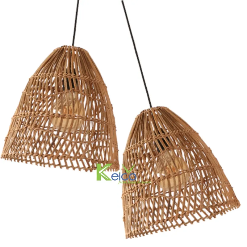 Rattan Export Wholesale natural rattan pendant light 30×30 cm made in Viet Nam - REX-8423061506