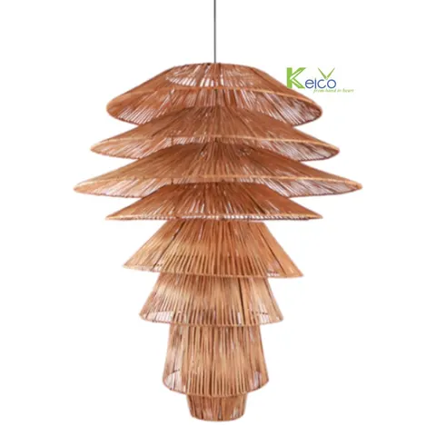 Rattan Export New design layer rattan pendant light 80×110 cm - REX-8423061406