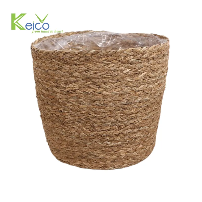 Rattan Export Wholesale seagrass plant pot 5 size made in Vietnam - REX-8423061020