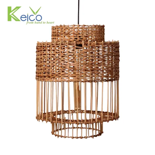 Rattan Export Đèn thả mẫu mới 46x35cm trang trí nhà - REX-8423061209