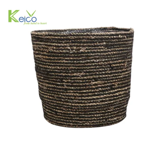 Rattan Export Wholesale woven seagrass plant pot 5 size new design - REX-8423061019