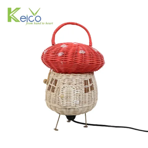Rattan Export Red mushroom rattan table lamp 22×35 cm - REX-8423061001