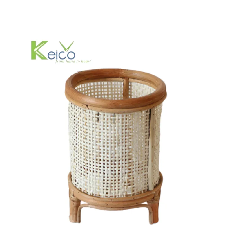 Rattan Export Soporte para plantas de ratán de nuevo diseño 35×23 cm al por mayor, fabricado en Vietnam - REX-8423060927