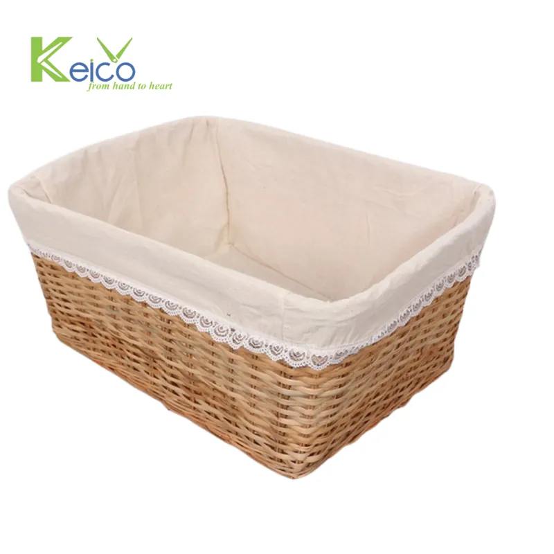 Rattan Export Cesta de ratán natural hecha a mano 62x45x30cm al por mayor, fabricada en Vietnam - REX-8423060911