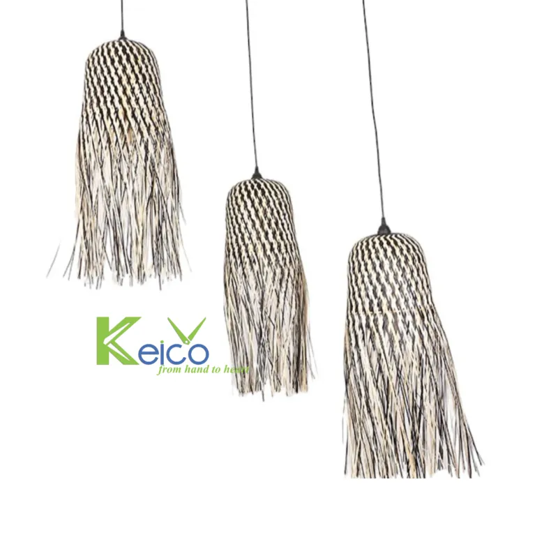 Rattan Export Lámpara colgante de bambú única 33x70cm - REX-8423060808