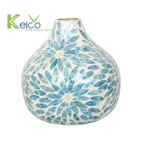 Rattan Export Mother of pearl vases for home decor wholesale 30×30 cm made in Vietnam - REX-8423060825