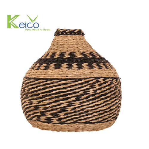 Rattan Export Bình cói trang trí nhà bán sỉ 25×25 cm sản xuất tại Việt Nam - REX-8423060823