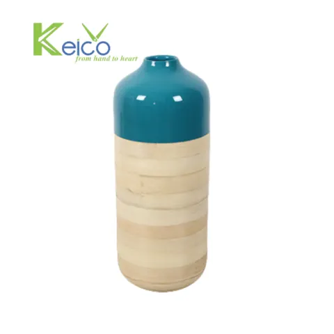 Rattan Export Natural eco- friendly bamboo vases for home decor wholesale 18×45 cm made in Vietnam - REX-8423060821