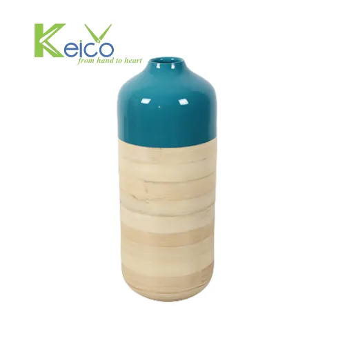 Rattan Export Natural eco- friendly bamboo vases for home decor wholesale 18×45 cm made in Vietnam - REX-8423060821
