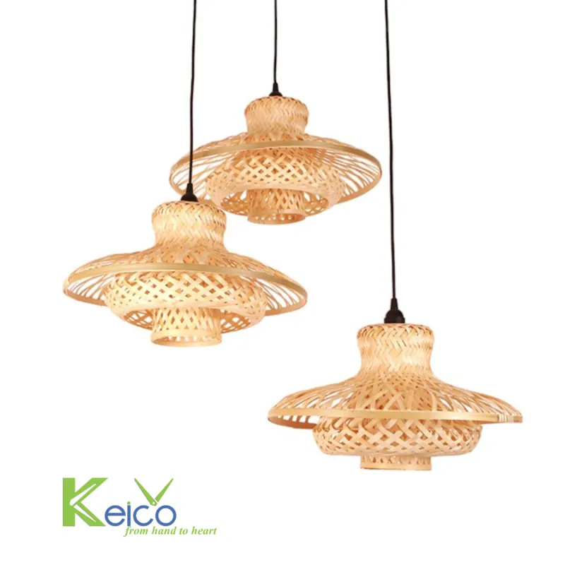 Rattan Export Bambus-Pendelleuchte 45×28 cm - REX-8423060706