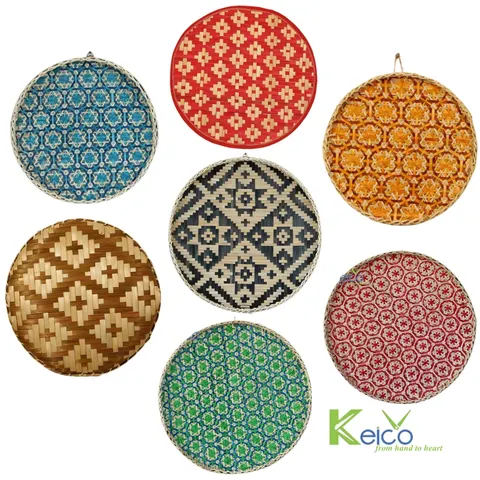 Rattan Export Wholesale customize color bamboo wall decoration D40 cm made in Vietnam - REX-8423060630