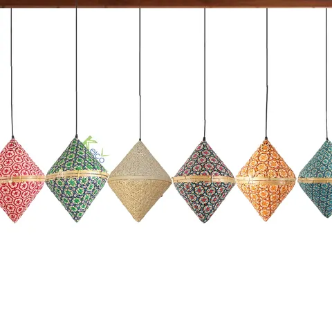 Rattan Export Bamboo Pendant Light 40×52 cm - REX-8423060610