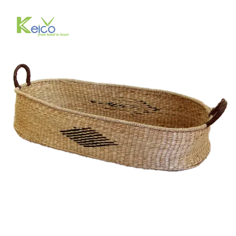 Rattan Export Cesto fasciatoio decorativo per bebè in seagrass all’ingrosso - REX-8423060410