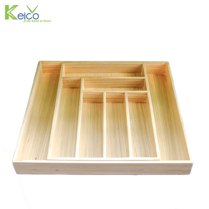 Rattan Export Organizador de cubiertos extensible de 7 compartimentos al por mayor - REX-8423060310