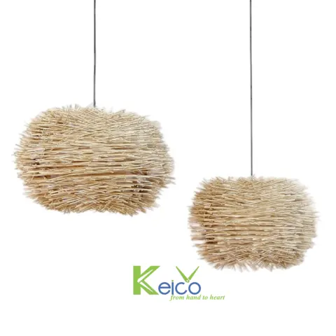 Rattan Export Lampada a sospensione in rattan bianco 50×30, 55×35 cm - REX-8423060207