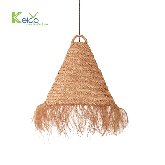 Rattan Export Đèn thả cói 40x50cm phong cách Bohemian - REX-8423060205