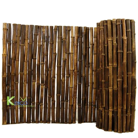 Rattan Export Vietnam Natural Black Bamboo Fence 36″ H x 96″ L Perfect for Your Project – KCOT016 - REX-8423081732-1-1-1