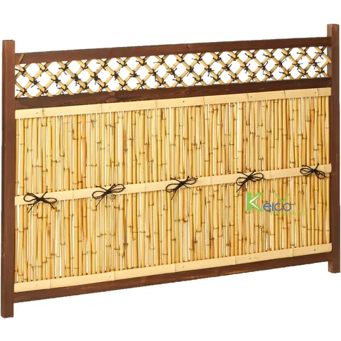 Rattan Export VietNam High Quality Bamboo Zen Garden Fence in Oriental Furniture KCOT015 - REX-8423081732-1