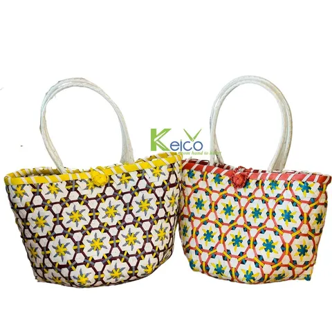 Rattan Export Bolso de tiras de plástico tejidas - REX-K2392701