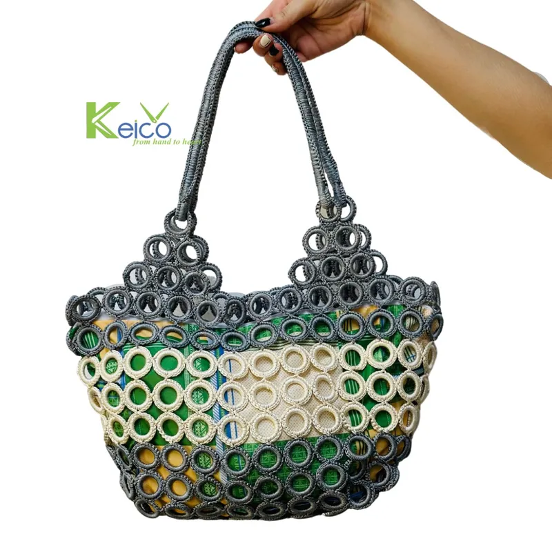 Rattan Export Bolso de ganchillo calado - REX-K2392601