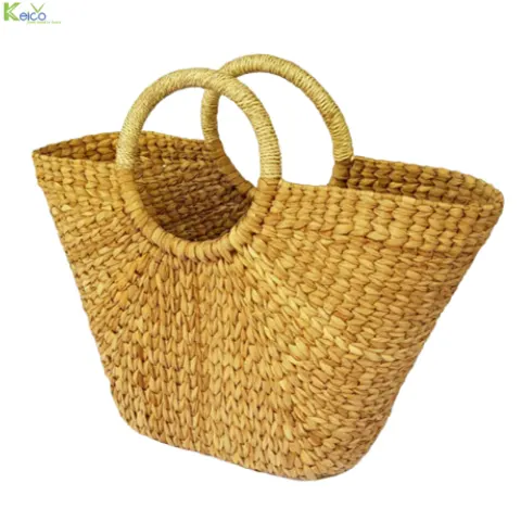 Rattan Export The best price water hyacinth handbag made in Vietnam - REX-8423071704