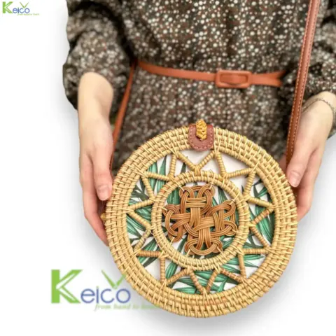 Rattan Export Wholesale handbag made in Vietnam rattan bag made in Vietnam - REX-8423071510