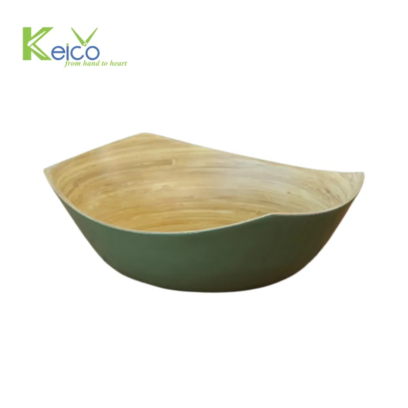 Rattan Export Tô tre xanh trang trí, bộ sưu tập mới - REX-2633