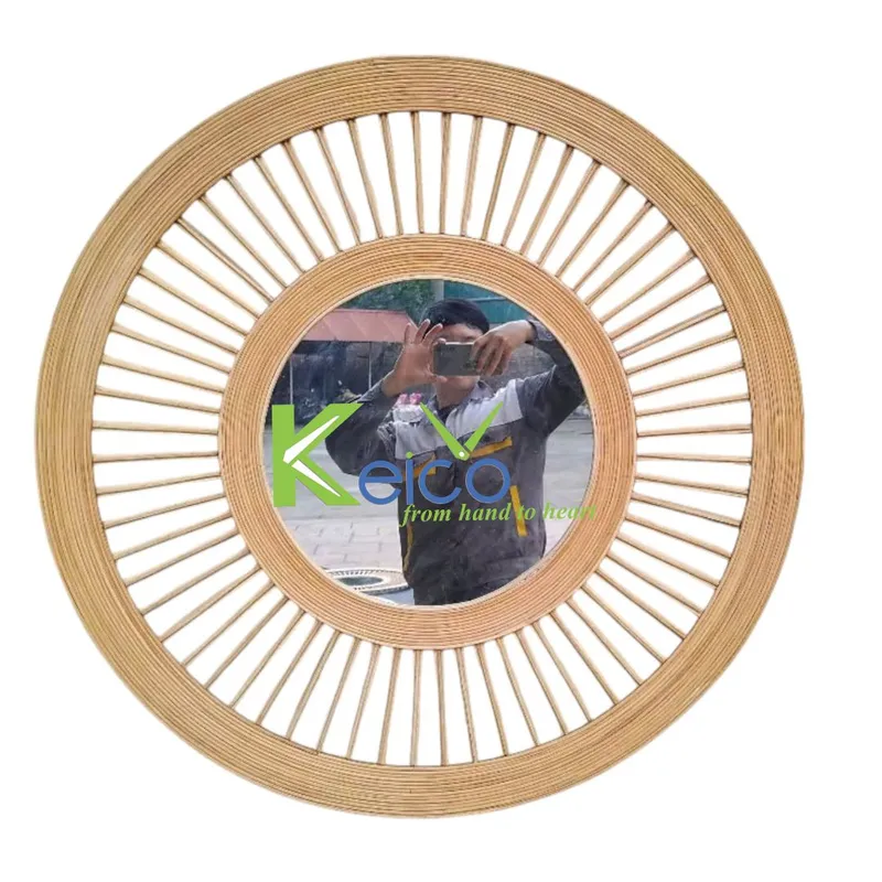 Rattan Export Keicos neues Rattanspiegel-Design – Natürliche Eleganz für jeden Raum - REX-250311