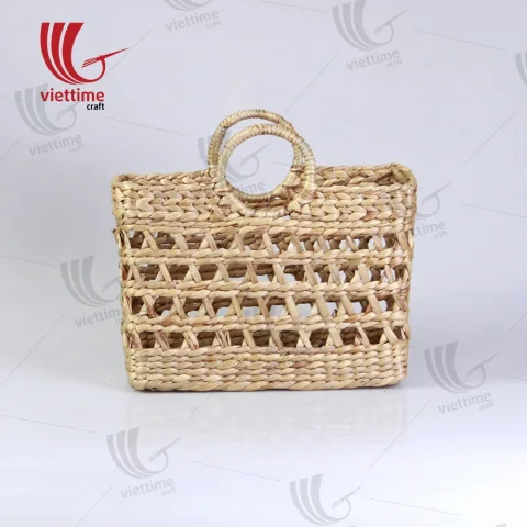 Rattan Export handgefertigt Vietnam Wasserhyazinthe Handtasche - REX-B00004